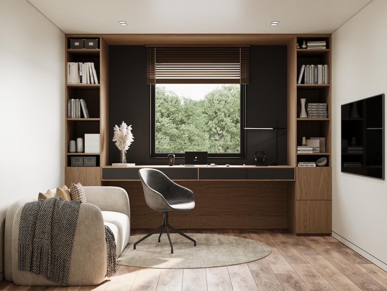 Study with shelving