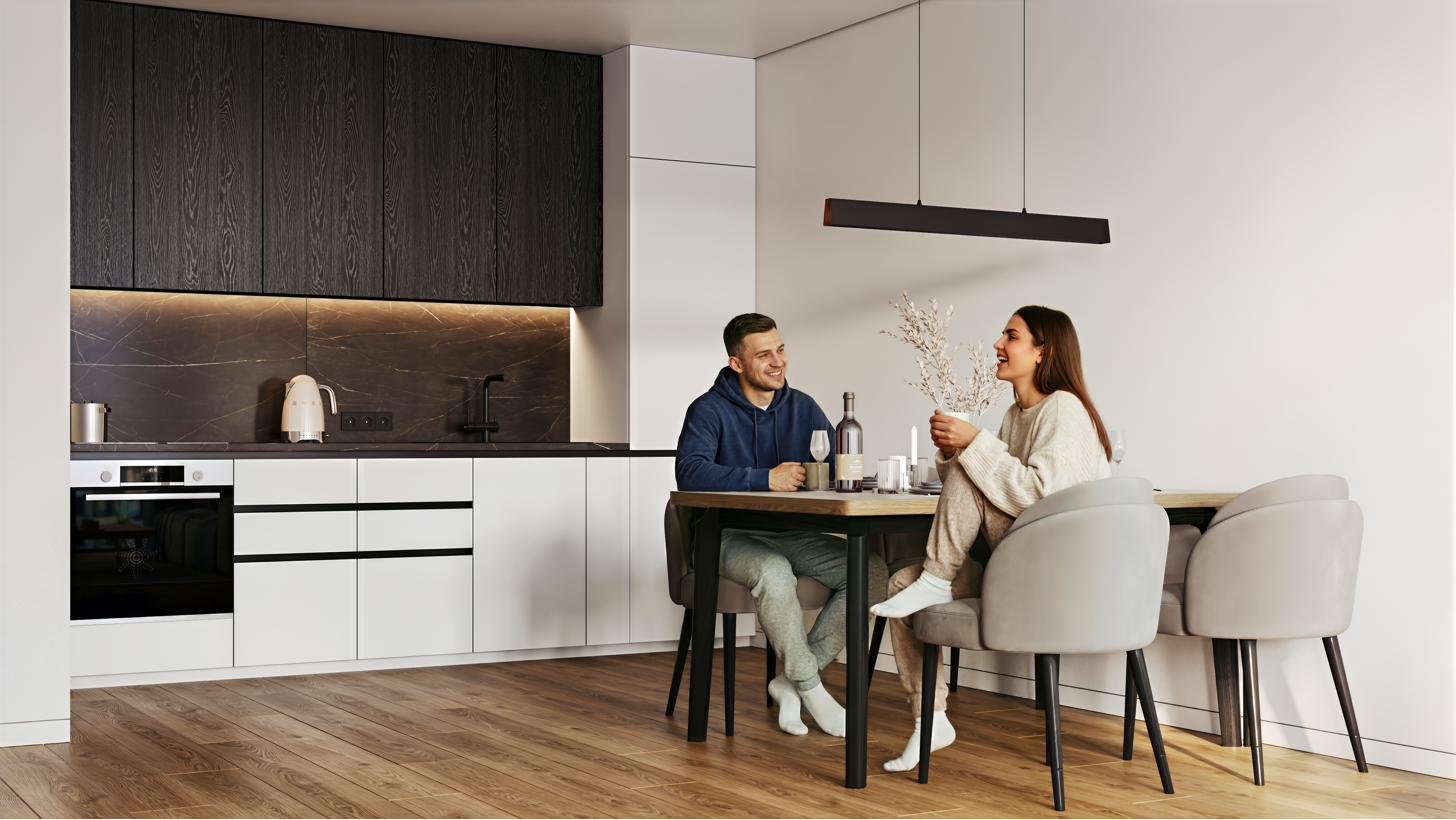 Couple in a kitchen